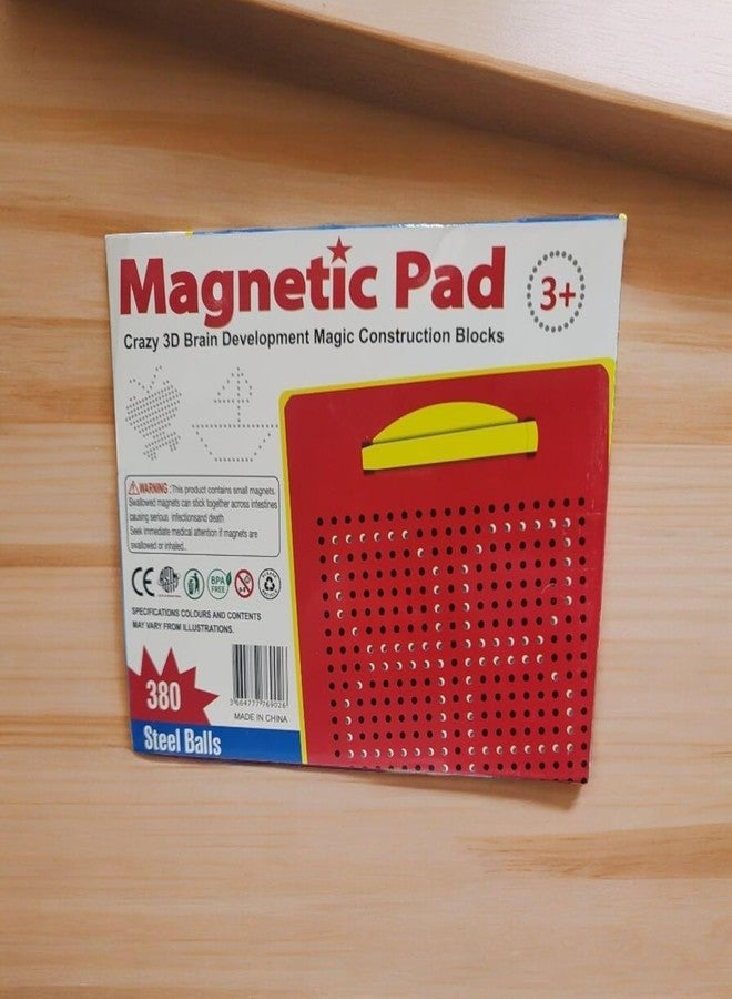 VENTUREBELL Magnetic Pad, 380 Steel Balls, 3D Brain Development Magic Construction Blocks, Educational Toy for Kids Ages 3+ - Image 1